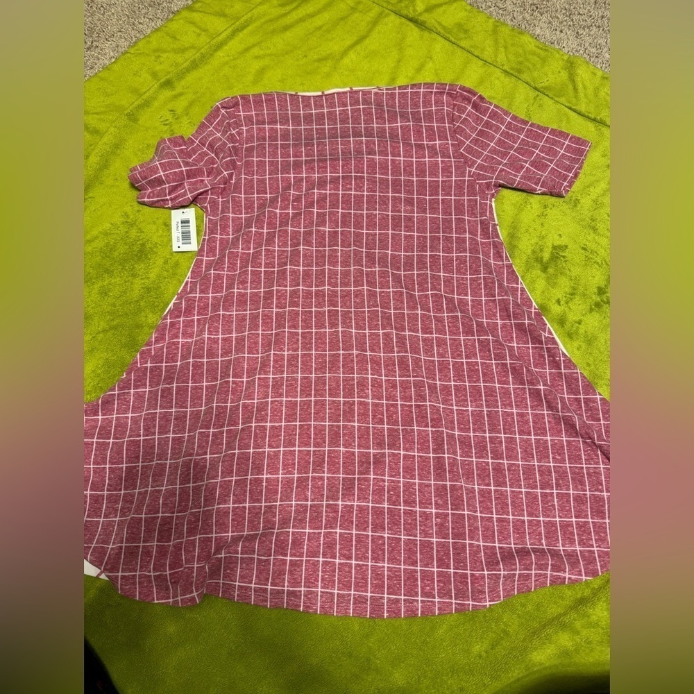 Women’s LuLaRoe Perfect Faded Red and Cream Design Size XXS NWT - Picture 7 of 7